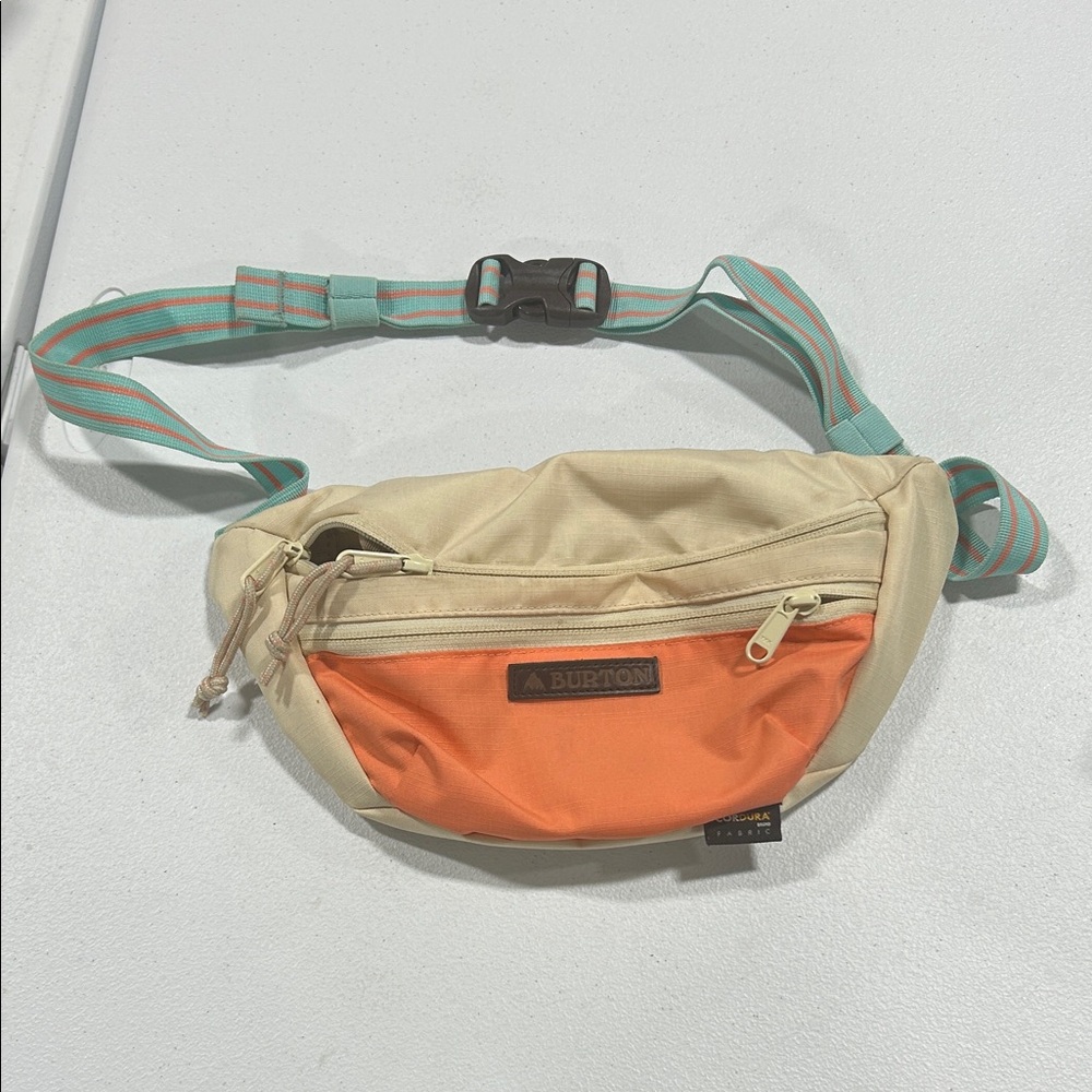 Burton Womens Beige and Orange Belt Bag